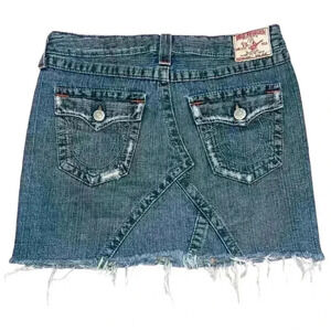 True Religion Y2K Joey Jean Skirt